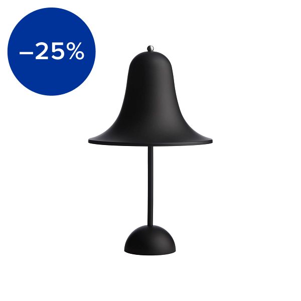 Pantop Portable table lamp 18 cm, matt black