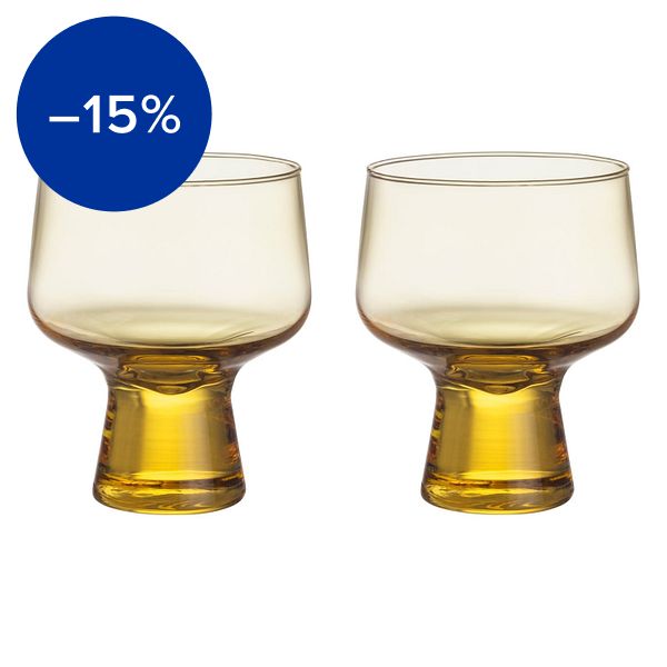 Solare goblet, 29 cl, 2 pcs, fire yellow