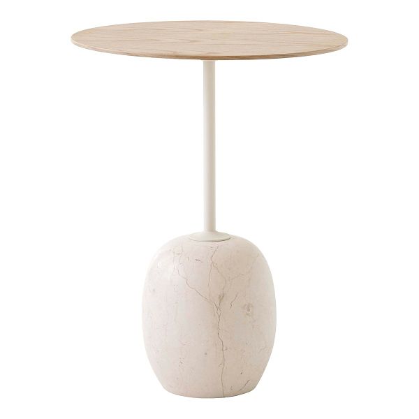 Lato LN8 coffee table, oak - Cream Diva marble