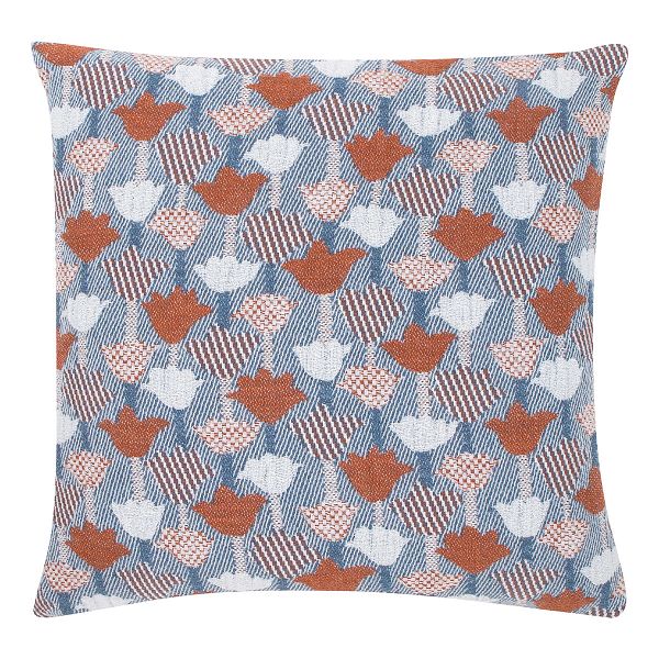 Tulppaani cushion cover 45 x 45 cm, cinnamon - blue