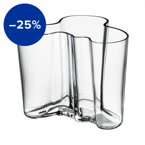 Aalto vase 120 mm, clear