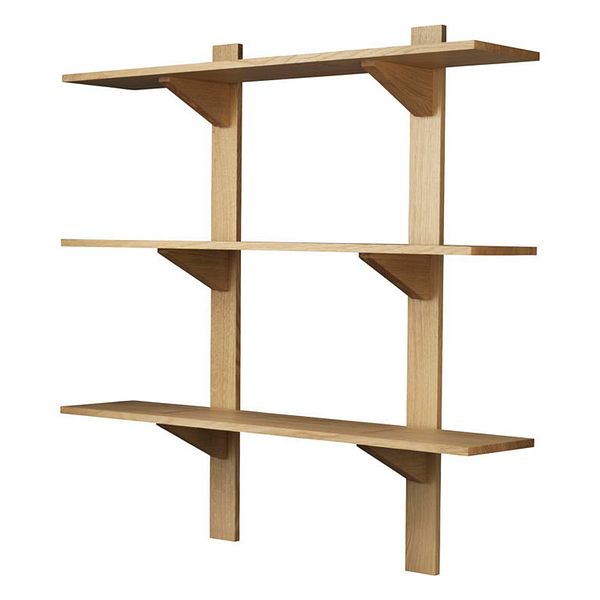 B100 Sorø shelf, 100 x 100 cm, oak