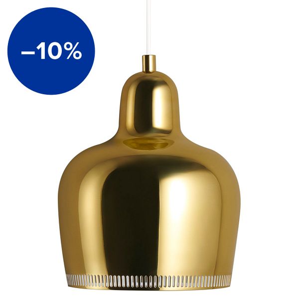 Aalto pendant A330S "Golden Bell", brass