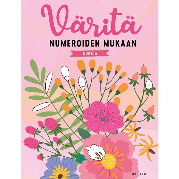 Väritä numeroiden mukaan - Kukkia
