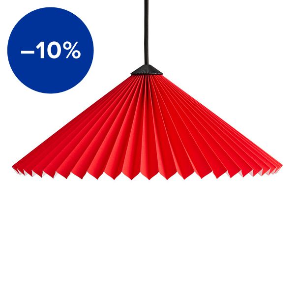 Matin 380 pendant, bright red