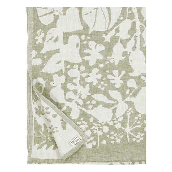 Villiyrtit giant towel, white - olive