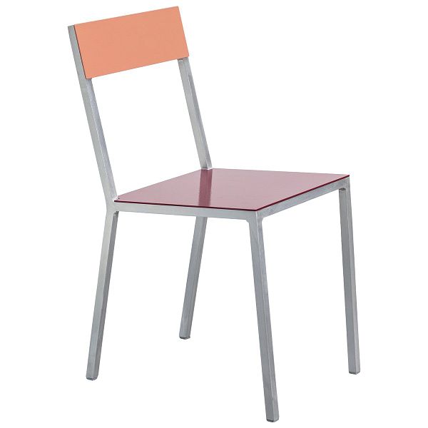 Alu chair, bordeaux - pink