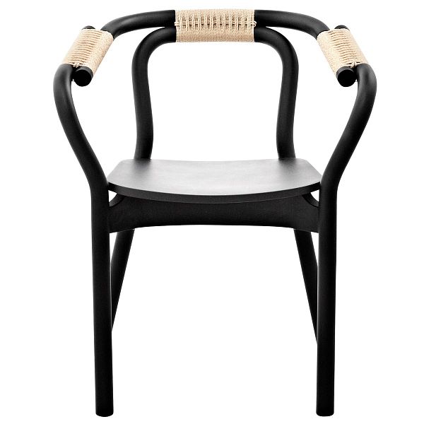 Knot chair, black - natural