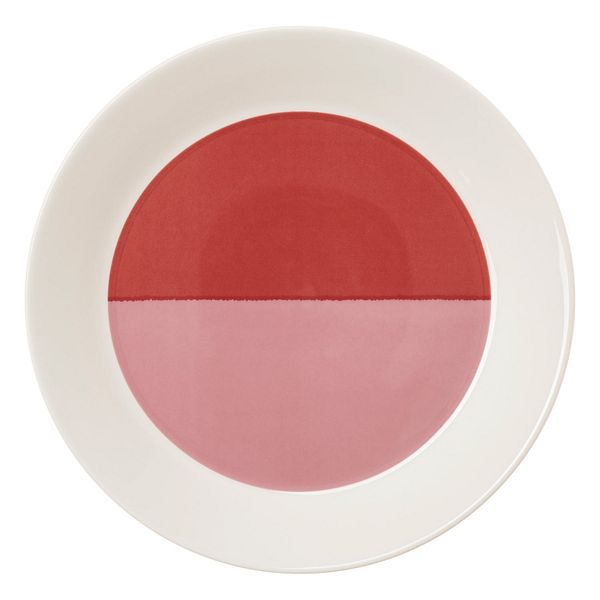 Vuokko plate, 21 cm, 2-väri pink - red