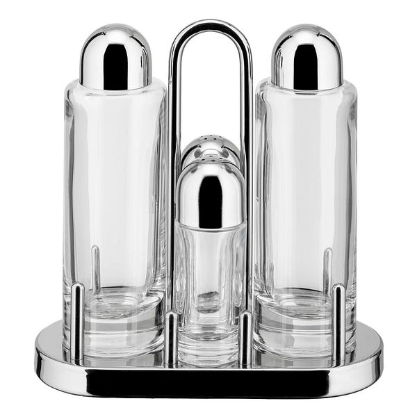 5070 condiment set, stainless steel - crystalline glass