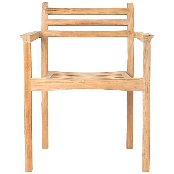 AH502 Outdoor dining chair with armrest, teak