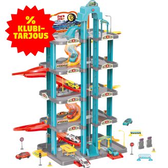 Parkkitalo 5 kerrosta ja 4 autoa