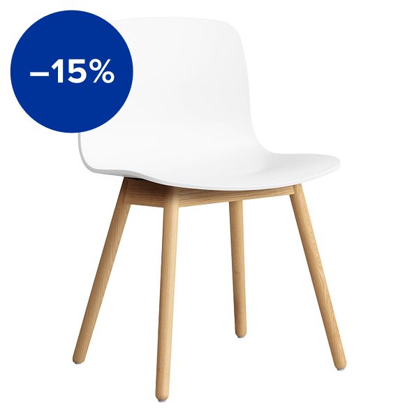 About a Chair AAC12, white 2.0 - lacquered oak