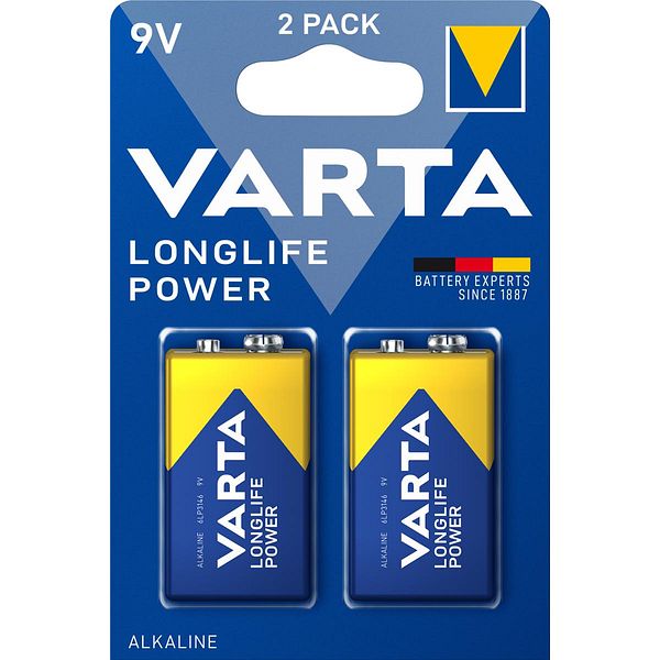 VARTA PARISTO LONGLIFE POWER 9V 2KPL