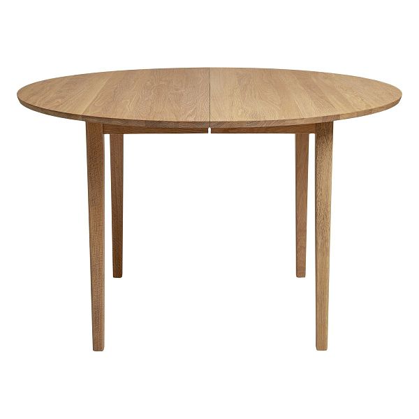 No 3 table, 120 cm, extendable, white oiled oak