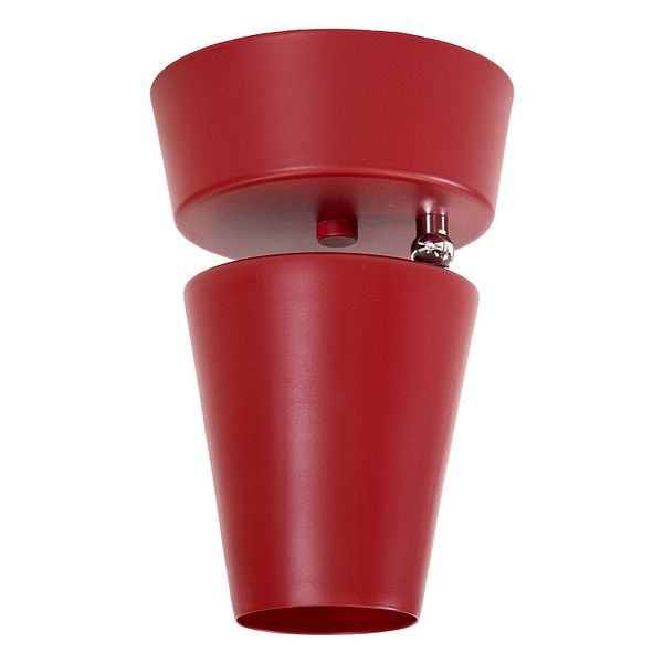 Lampada da soffitto Tuike, rosso-marrone