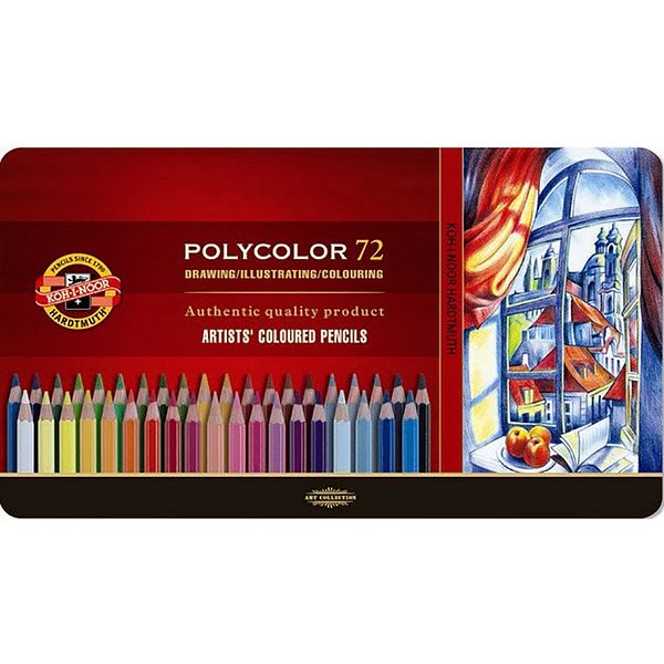 Puuvärikynä Polycolor 72 kpl Koh-I-Noor