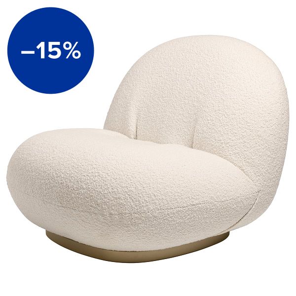 Pacha lounge chair, Karakorum 001 - pearl gold