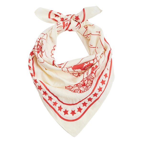 HAY Dogs scarf, 55 x 55 cm, off-white