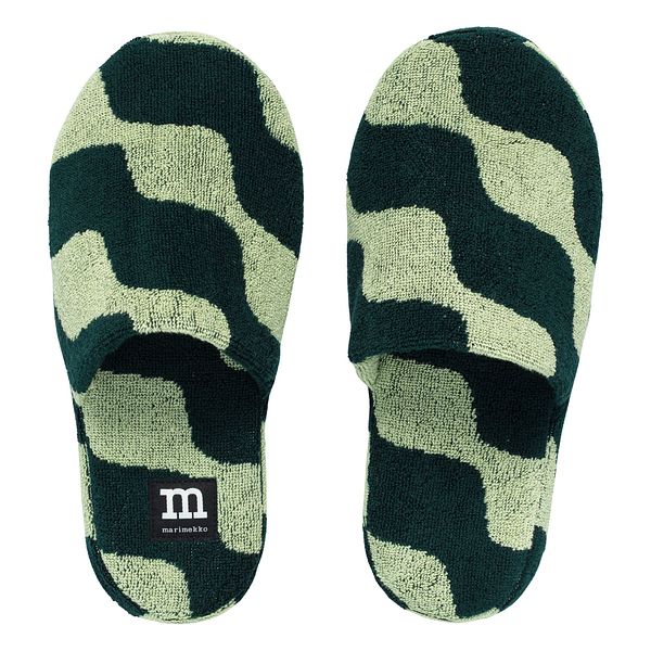 Taifuuni slippers, pear - dark green