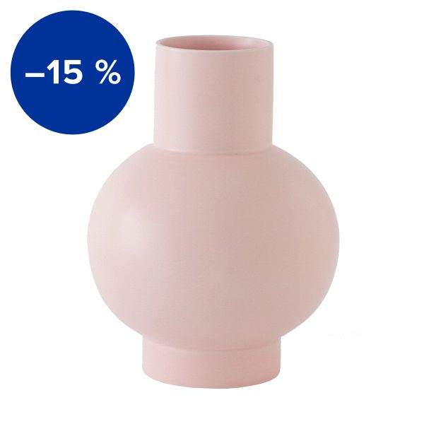 Strøm vase, coral blush