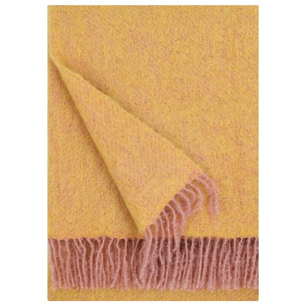 Revontuli mohair blanket 130 x 170 cm, powder - ochre