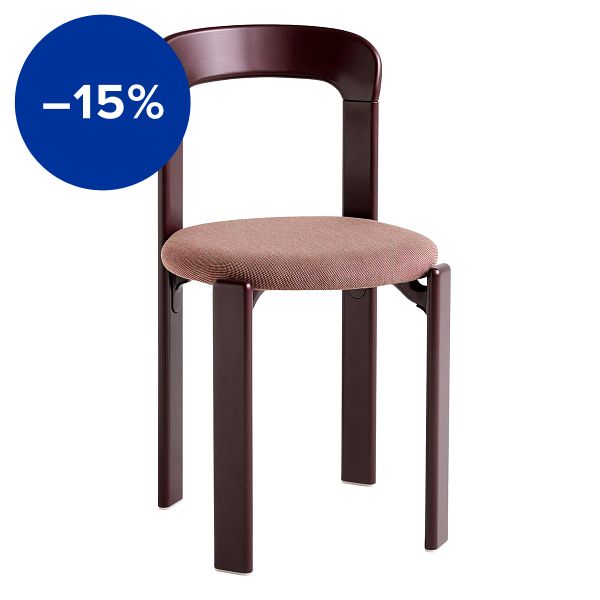 Rey chair, grape red - burgundy Steelcut Trio 416
