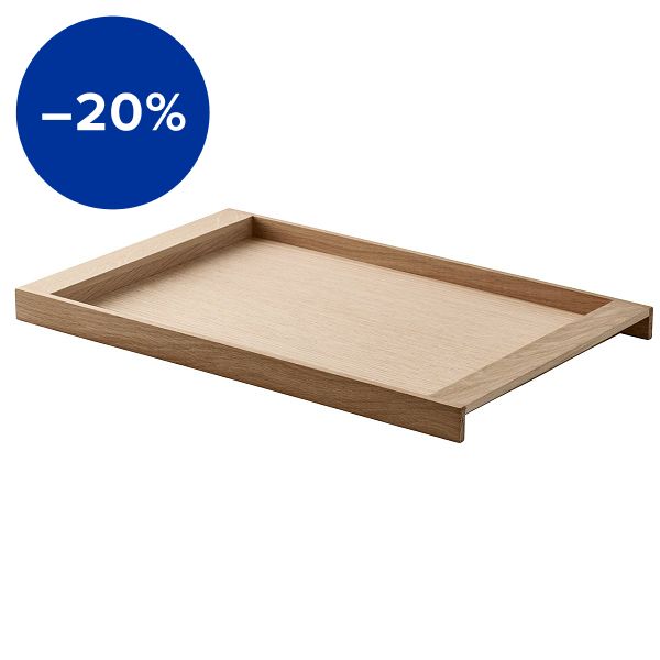 No. 10 tray, large, oak