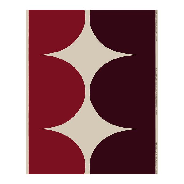 Härkä linen fabric, linen - dark red