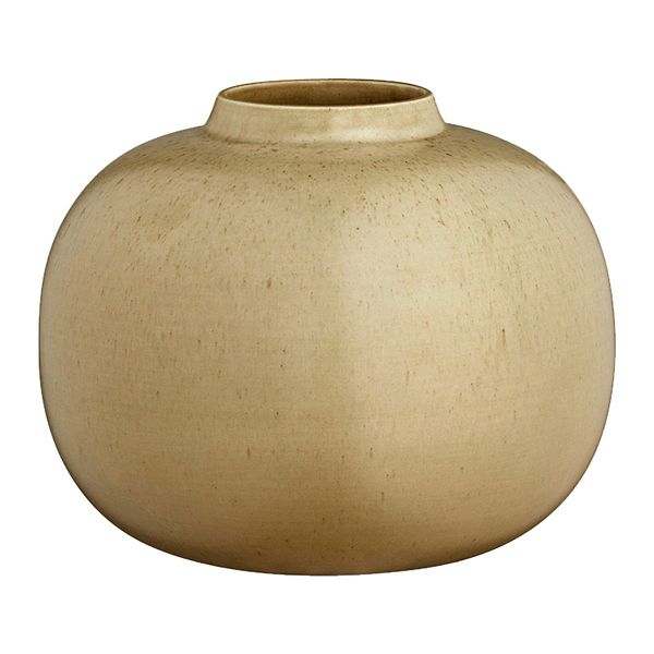 Runde Vase Alvin, sandfarben
