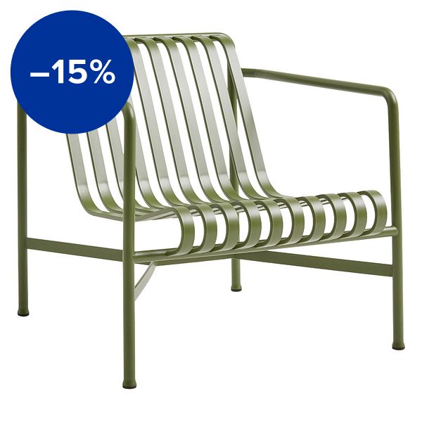 Palissade lounge chair, low, olive