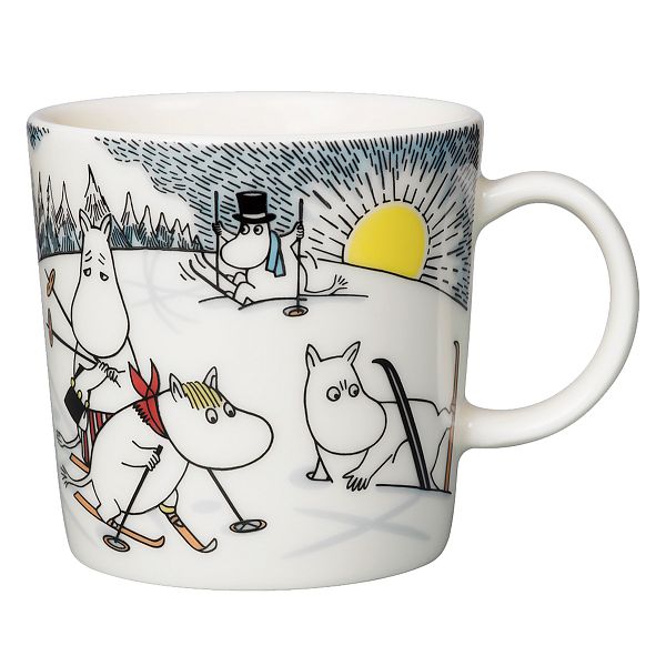 Moomin mug, Skiing with Mr. Brisk