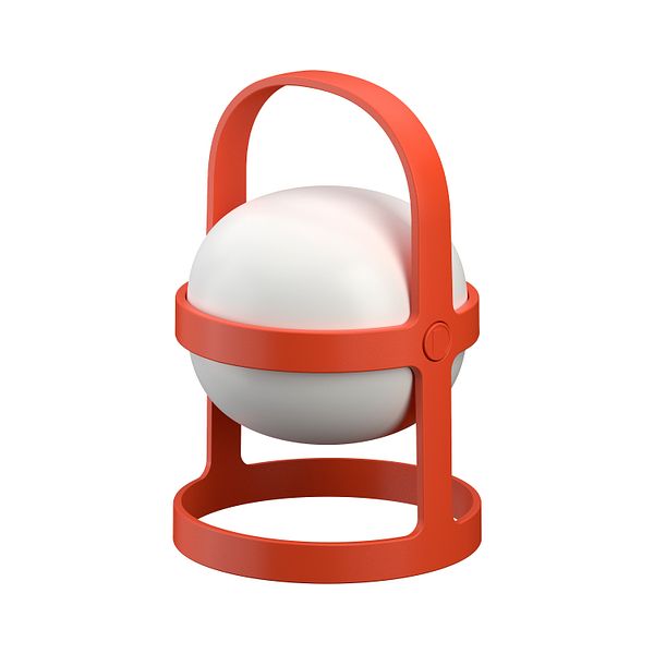 Soft Spot Solar Circular portable table lamp 18,5 cm, terracotta