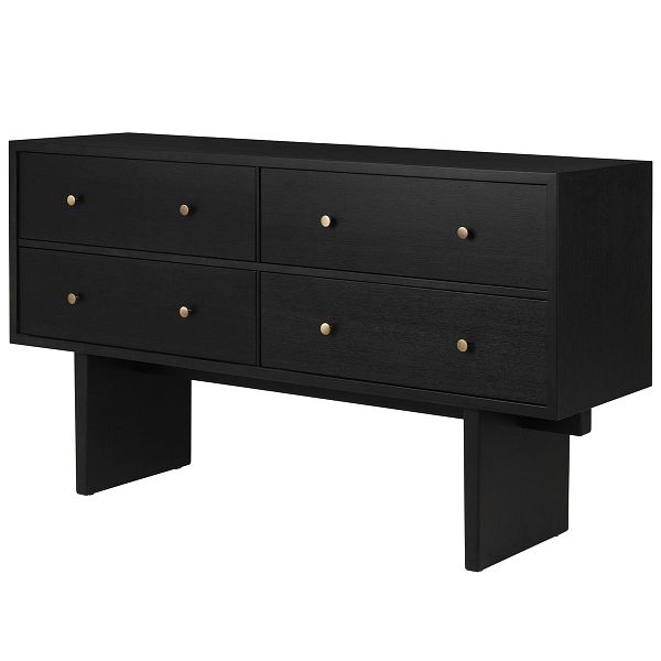 Private sideboard, black / brown stained oak