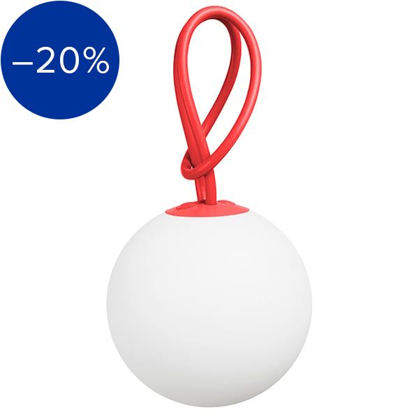 Bolleke lamp, red