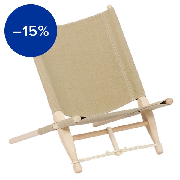 OGK safari chair, beech - linen