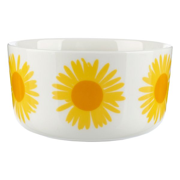 Oiva - Auringonkukka bowl, 5 dl, white-yellow-orange