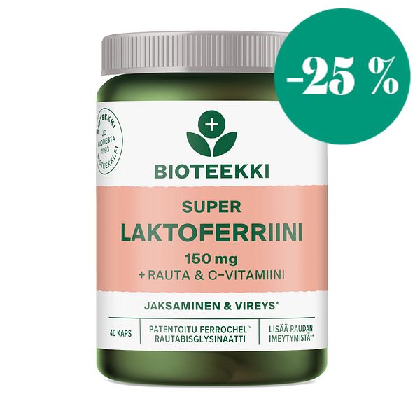 Super Laktoferriini + Rauta & C 40 kaps.