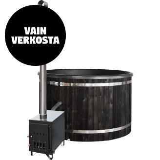 Kylpytynnyri PW-SPA Holiday, musta/tummanharmaa 25 kW