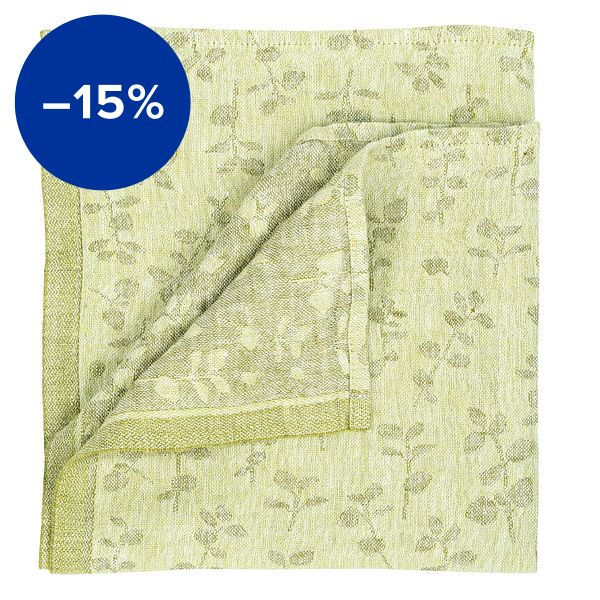 Meirami napkin, 46 x 46 cm, lime - olive