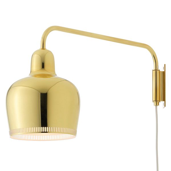 Aalto wall lamp A330S "Golden Bell", brass