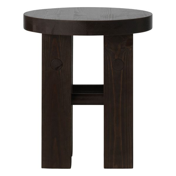 Fyr stool, dark brown