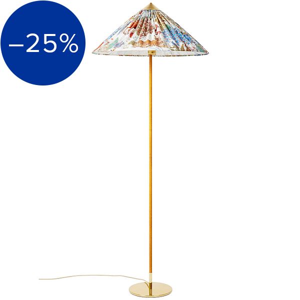 Tynell 9602 floor lamp, Pierre Frey Special Edition