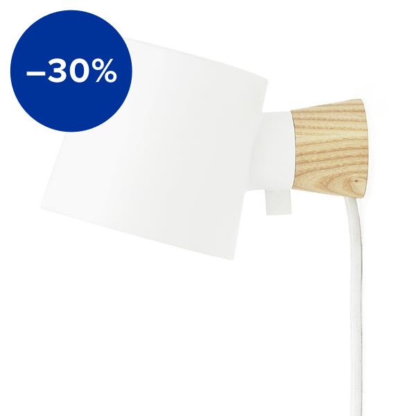 Rise wall lamp, white