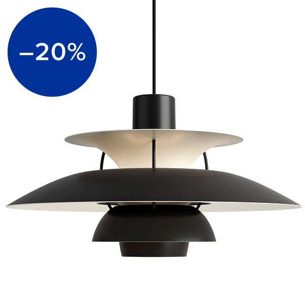 PH 5 Monochrome pendant, black