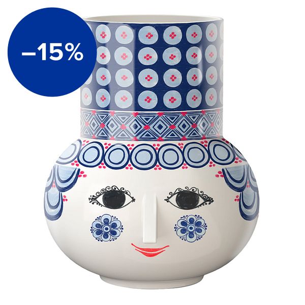 Olga vase, 20 cm, blue