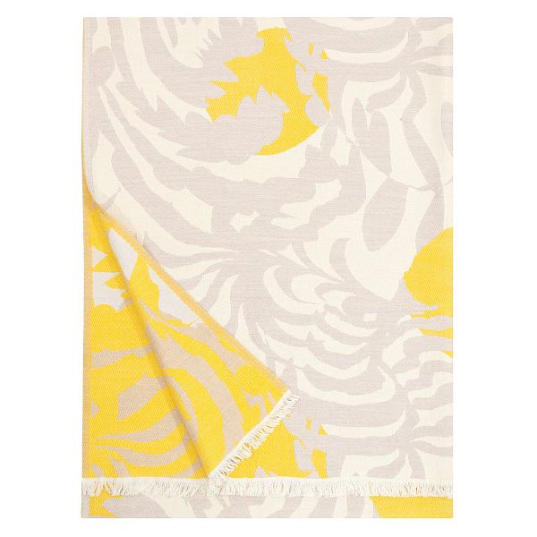 Kuutamo throw, beige - yellow
