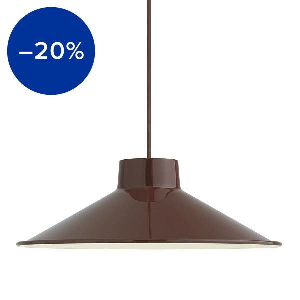 Top pendant lamp, 36 cm, deep red