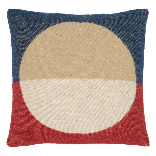 Viitta cushion cover, 50x50 cm, dark blue -off-white - red -sand