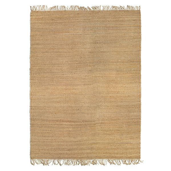 Fringe Hemp rug, natural